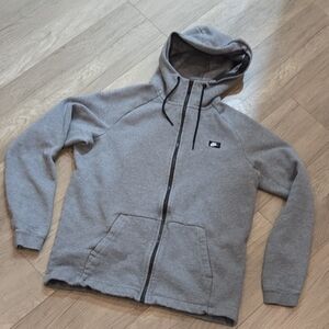 Nike Gray Tech Fleece  Zip-Up Men's Sweater. Size LARGE